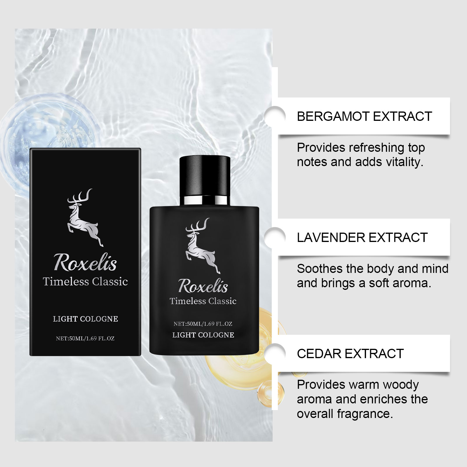 Charm Classic Cologne da uomo, - Perfume Alcohol Fragrance recensione e prezzo