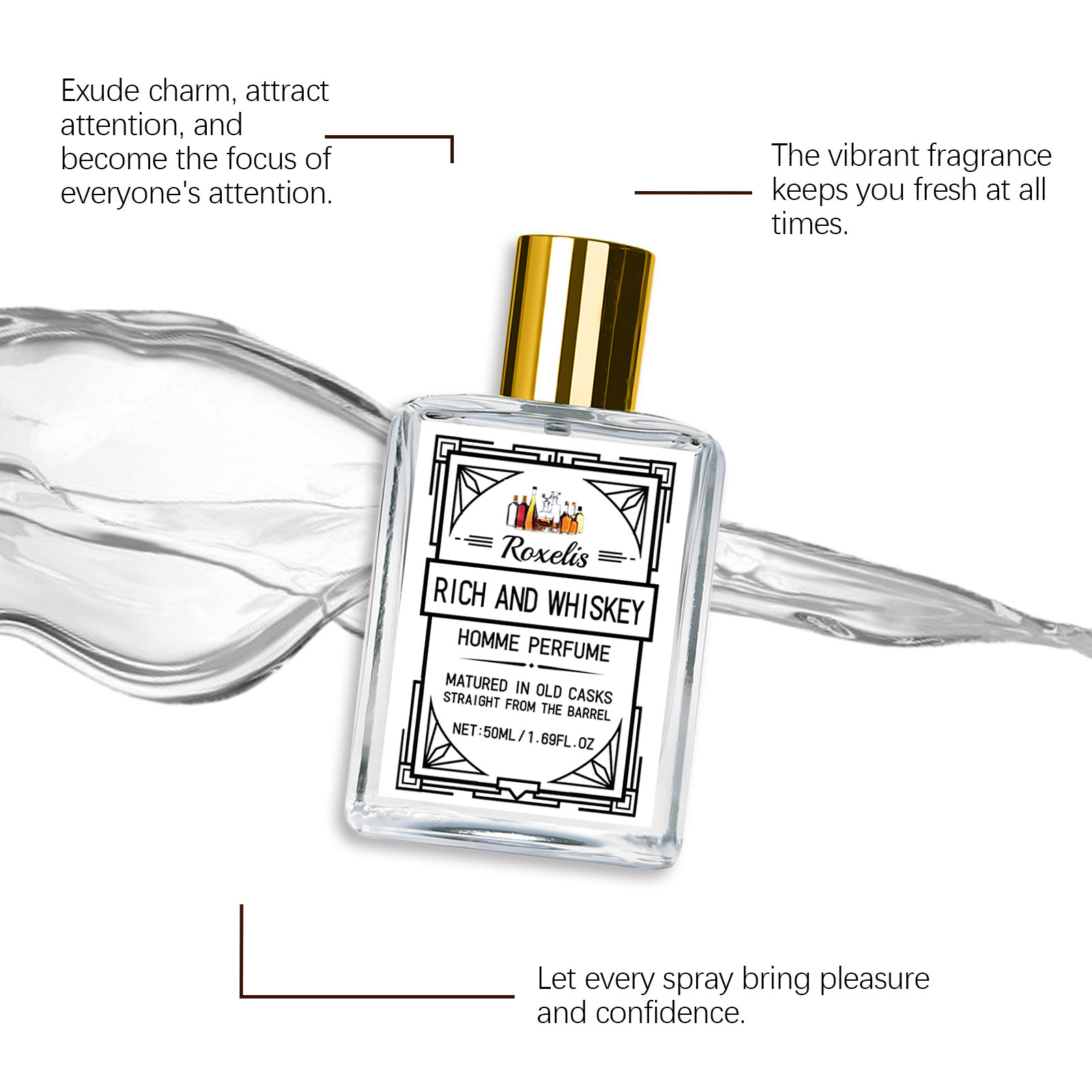 Roxelis 50ml Profumo da Uomo C - Perfume Alcohol Fragrance recensione e prezzo